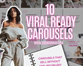 Instagram Carousel Canva Templates: Viral Social Media Posts PLR MRR
