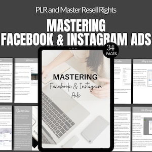 Facebook Ad Guide MRR Marketing Guide DFY Digital Product MRR Mastering Facebook Ads Facebook Ads Guide Master Resell Rights Instagram Guide