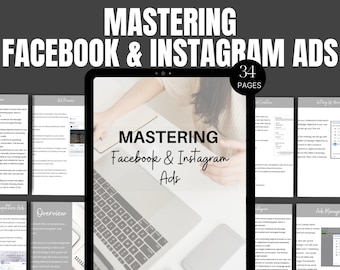 Facebook & Instagram Ads Guide: MRR/PLR Ebook + Präsentationen
