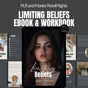 Psychische Gesundheit Mindset eBook Canva Template Persönliche Entwicklung Limiting Beliefs Digitale Produkte Limiting Beliefs Done for You MRR