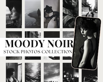 Fotos de estoque da Moody Noir: Arte em preto e branco, direitos de revenda master (produto digital)