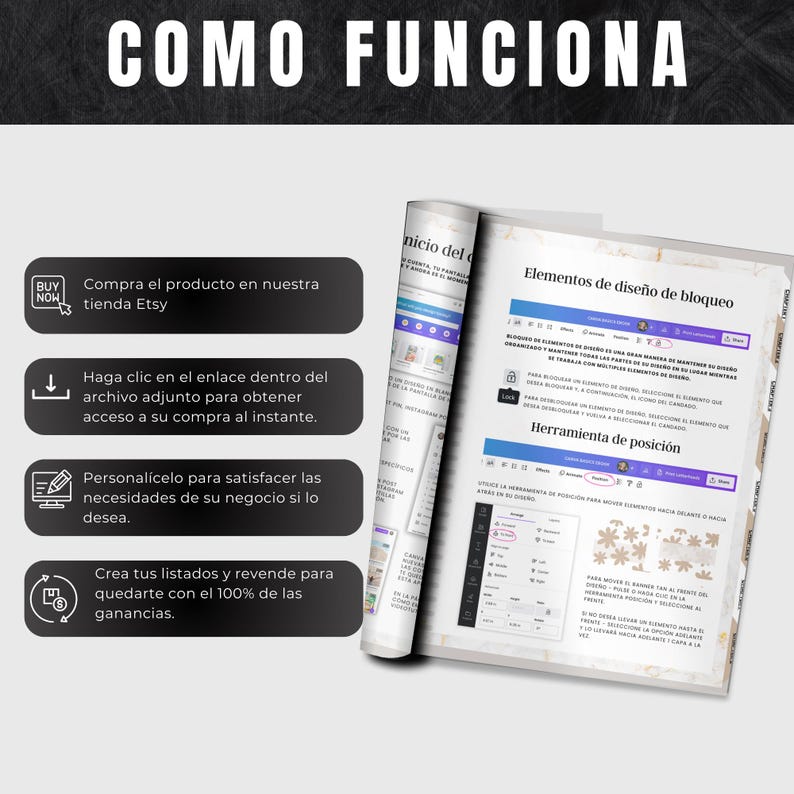 Canva Crash Course i spanska: MRR/PLR Canva-mall (direkt nedladdning) bild 6