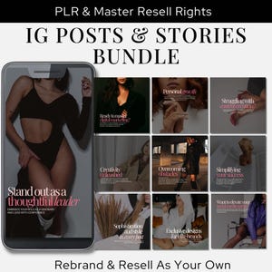Social Media Post bearbeitbare Canva Vorlage Instagram Stories Master Resell Rechte für Sie digitales Produkt Instagram Posts Geschichten