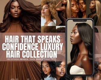 Fotos de stock de cabello con melanina: Imágenes de belleza de lujo, MRR PLR