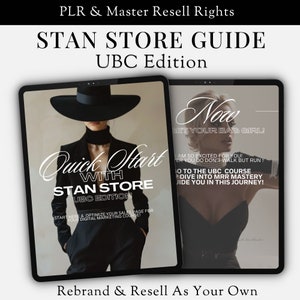 UBC Course Stan Store Ultimate Branding Course Done For You Stan Store Guide To Sell Lead Magnet DFY Digital Product Master Resell Rights