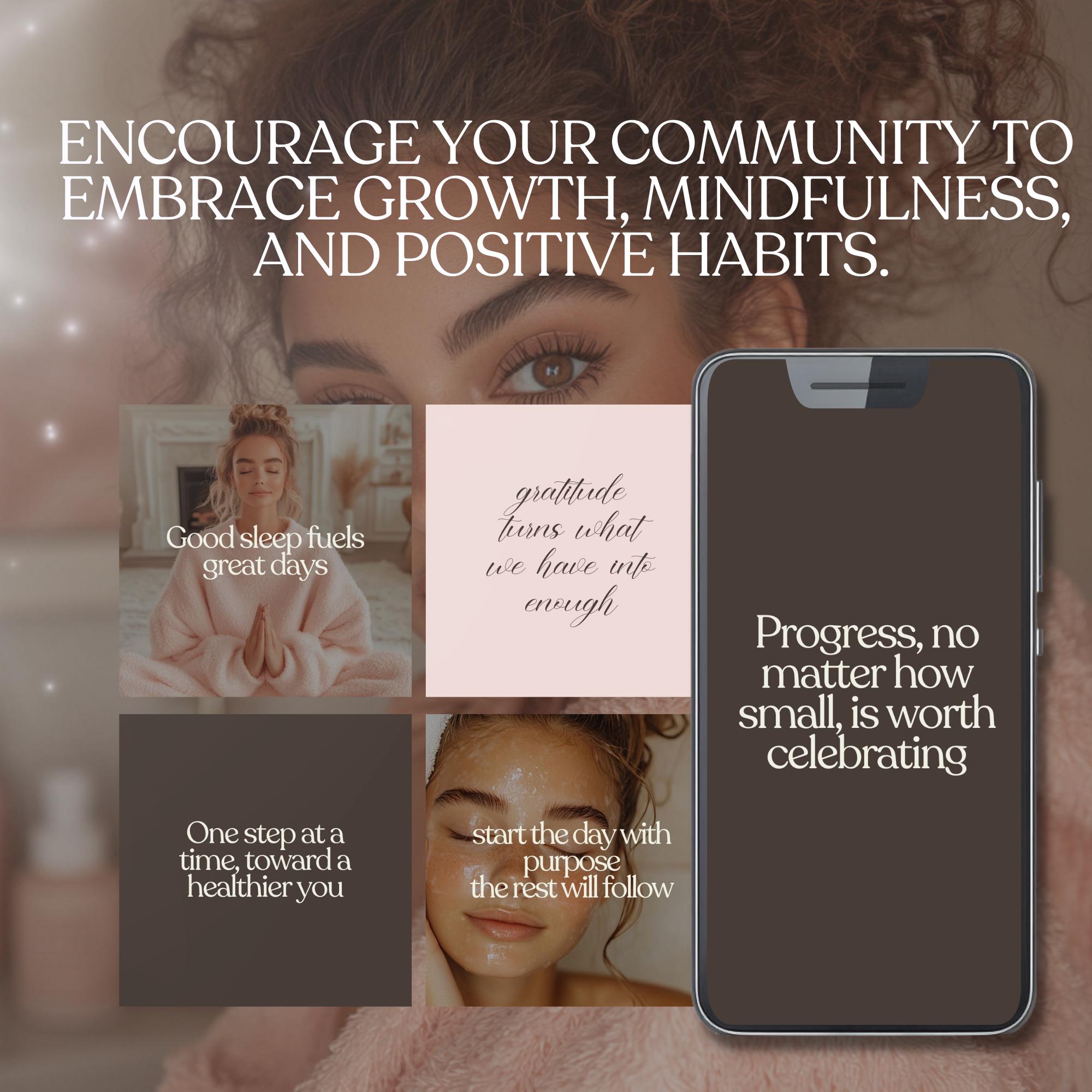 Editable Canva Template: Positive Affirmation Social Media Posts ...
