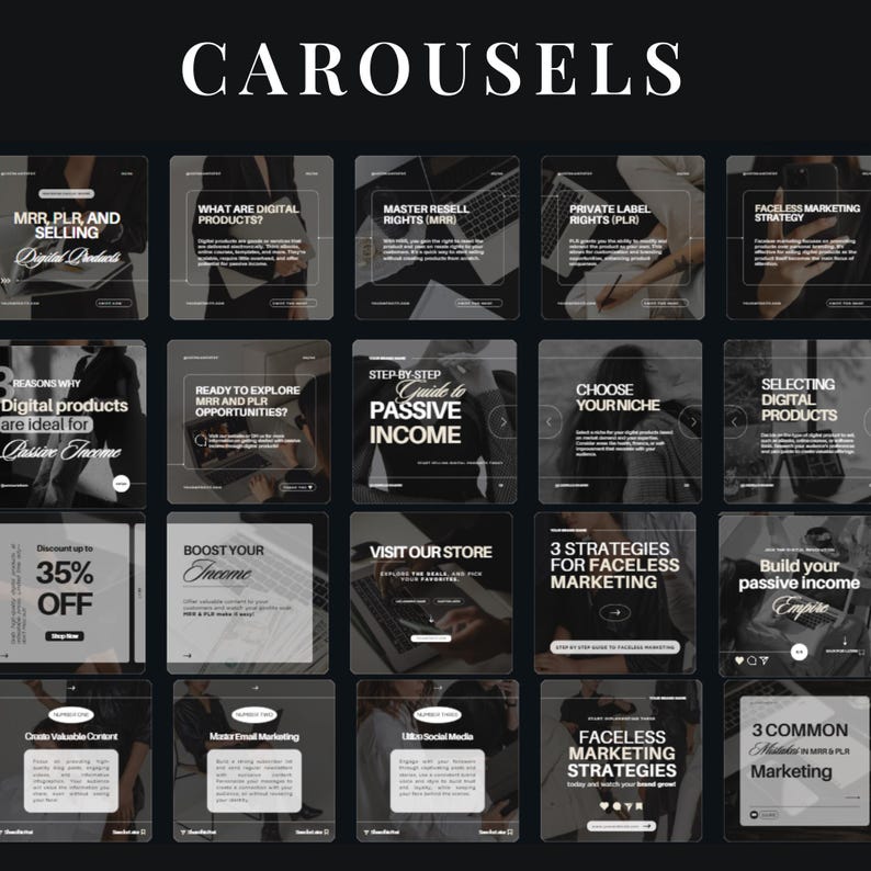 Instagram Templates Bundle: Positive Quotes, Master Resell Rights ...