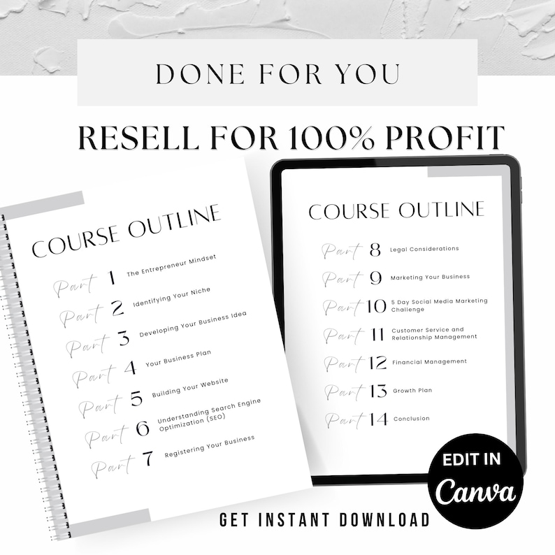 Start an Online Business Ebook: Canva Template With MRR - Etsy