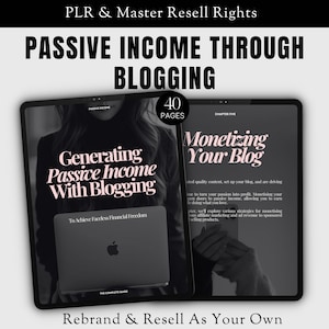 Blogging Ebook Template: Master Resell Rights, Passive Income (Digital Product)