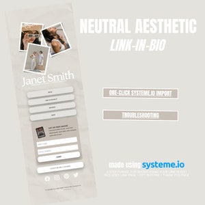 Systeme io Landing Page, Systeme io Website Template, DFY MRR Product, Website Sales Template, Link in Bio Bundle for Systeme.io