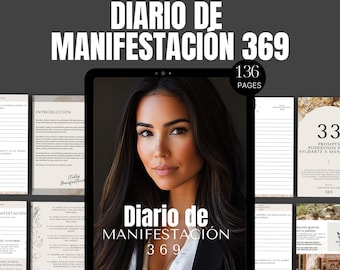 369 Manifestationsjournal: Attraktionslagen, Affirmationer (digital nedladdning)