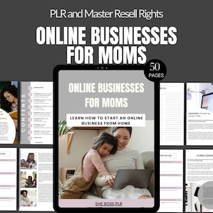 How to Start Your Online Business Passive Profit Guide PLR Product Master Resell Rights Online Business Ebook for Mom Done For You MRR Ebook