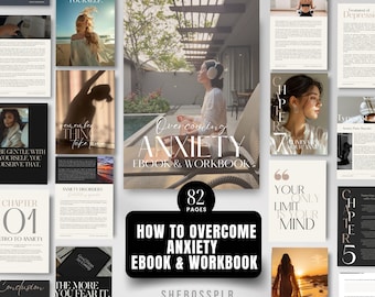 Overcoming Anxiety eBook & Workbook: MRR, Manifestation Journal (Digital Products)