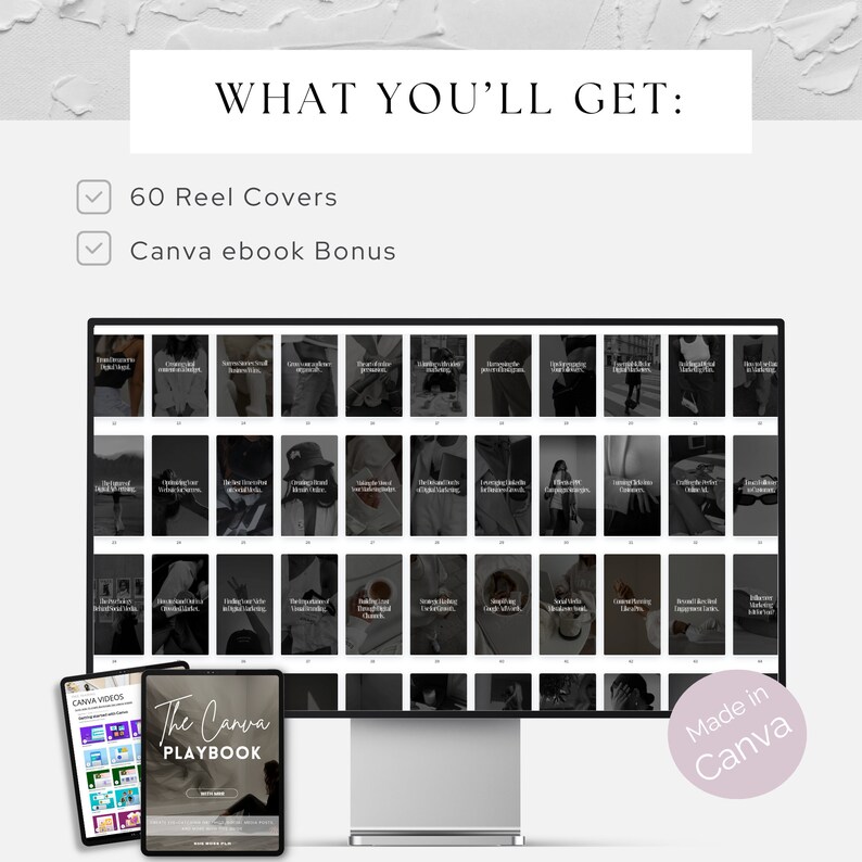 Dark Aesthetic Reel Covers Dark & Modern Instagram Reel Covers MRR Reel Digital Marketing MRR Cover Template Digital Products To Resell