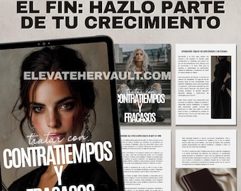 Plantilla Canva para libro electrónico sobre desarrollo personal: Superar el fracaso Español PLR MRR (Digital Download)