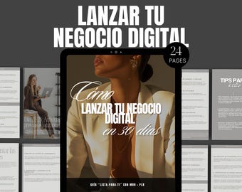 Lanseringsguide för digitala företag (spanska) - PLR och MRR - Canva