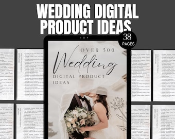Wedding Digital Product Ideas: Canva Templates, Ebook (MRR)