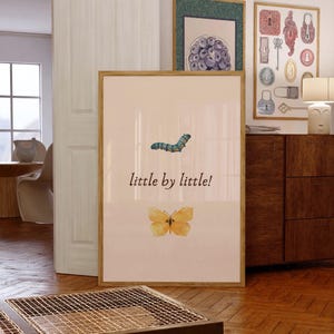 Transformation Art Print, Minimalist Butterfly Growth Quote, Nature Print, Motivational Wall Art, Encouraging Quote Print, Uplifting Decor