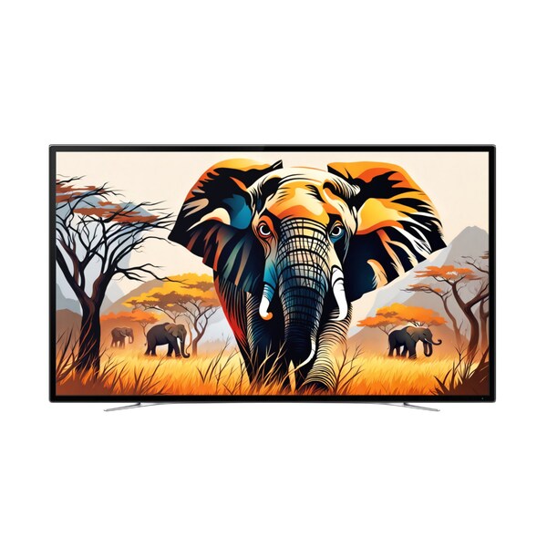 Abstract Elephant Frame TV Art Samsung | Instant Digital Download Living Room Modern Home Wall Decor | Exotic Wildlife Nature Decor Safari