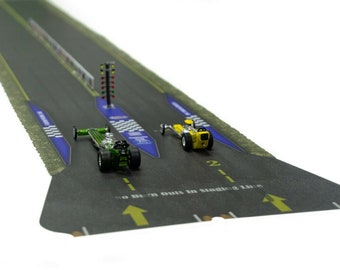 Mg 9007 1/64 échelle 1/8 mile Drag Strip Raceway Real Roads Style 6