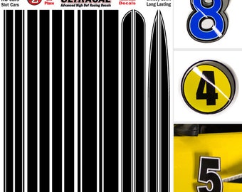MG 6304-4 Ultracal Racing Stripe Style 4 Decals 1:32 Scale