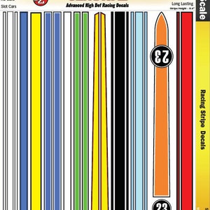 Mg 3304 Ultracal Racing Stripe Decals For 1:32 Scale Applications