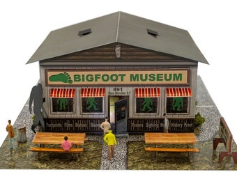 BK 4836 1:48 Scale Bigfoot Museum Model Building Kit