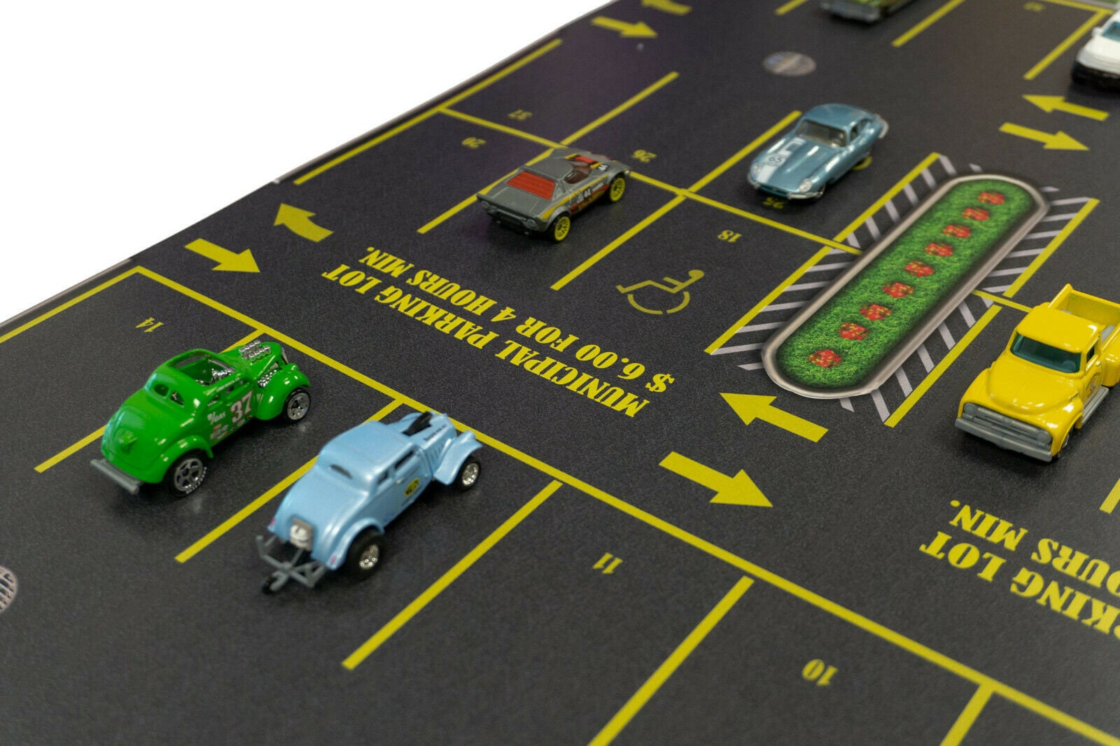 Pl 1013 Realistic 1:64 Hotwheels And Match Box Diecast Cars Display Or Play Parking Lot