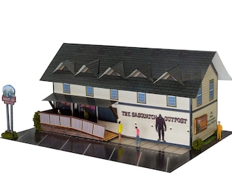 BK 6443 1:64 Scale "Sasquatch Outpost" Photo Real Scale Building Kit