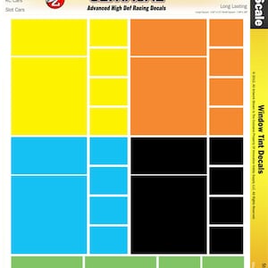 Mg 3105 Ultracal Racing Window Tint Decals 1:64 Ho Scale