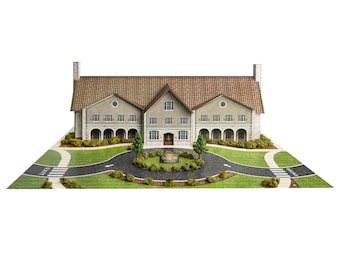 Zestaw konstrukcyjny „Pole golfowe” w skali 1:160, zdjęcie w skali rzeczywistej