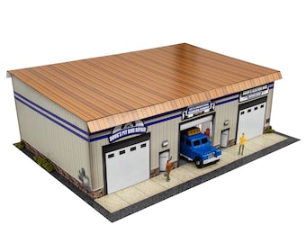 BK 6474 1:64 Scale "Storage Building" Photo Real Scale Building Kit