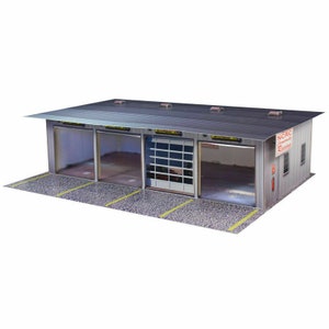 Bk 3211 1:32 Scale Pit Garage Building Kit