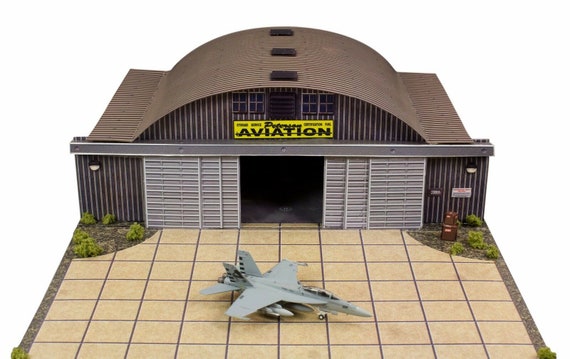1/72、1/64 HOスケール 航空機格納庫模型 風景 ジオラマ 写真 リアル