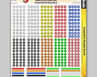 MG 3128; Ultracal Racing Competition Roundel Decals 1/64 HO Scale