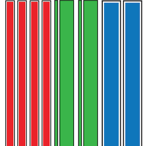 Mg 6404-1 Ultracal Racing Stripe Decals Style 1 Decals 1:24 Scale