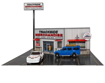 BK 6472; 1/64 Scale "Trackside Merchandise Shop" Photo Real Scale Building Kit
