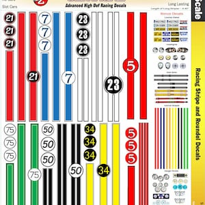 Mg 3303 Ultracal Racing Stripes And Roundel Decals For 1:32 Scale Applications