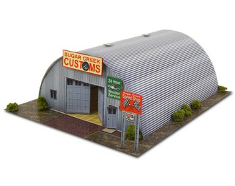 Bk 4800 Maßstab 1:48 "Quonset Hütte" Fotorealistischer Bausatz."