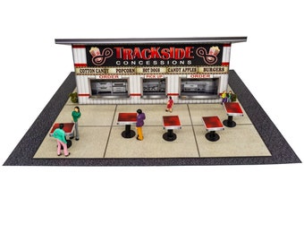 BK 6460; 1/64 Scale "Trackside Diner" Photo Real Scale Building Kit