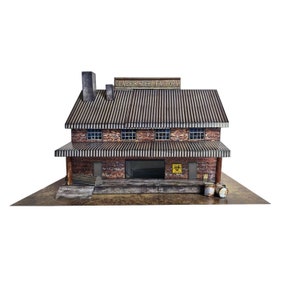 BK 6470 1:64 Scale &quot;Clark&#39;s Steel Factory&quot; Photo Real Scale Building Kit