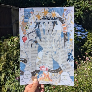 Boygenius &#39;the record&#39; Fan Art Print: Indie Album Collage