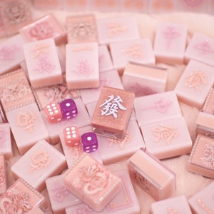 Mahjong Set - Resin Mahjong Set - CHINESE Mahjong - CUSTOMIZED - PERSONALIZED