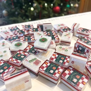 Mahjong Set - Resin Mahjong Set - CHINESE/AMERICAN Interchangeable Mahjong - Premade FINISHED Product