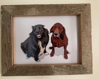 Reclaimed Wood Picture Frames