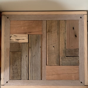 Reclaimed Maple and Cedar Barn Wood SideTable