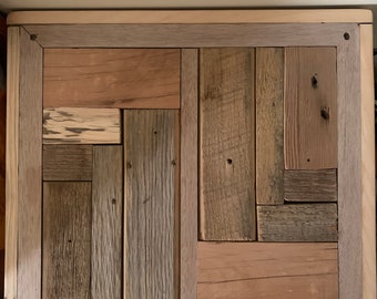 Reclaimed Maple and Cedar Barn Wood SideTable