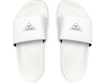 Prada Logo Slide Sandals