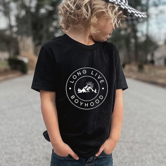 Toddler T-Shirt: Long Live Boyhood Quote, Kids Fashion