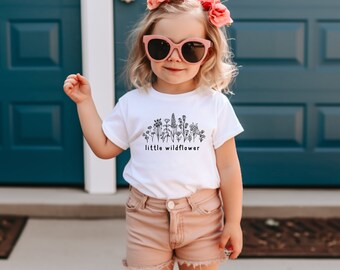Toddler Floral T-shirt: Little Wildflower Design, Kids Fashion